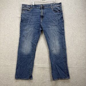 American Eagle Jeans Mens 44x30* Blue Denim Pants Original Boot Airflex Stretch